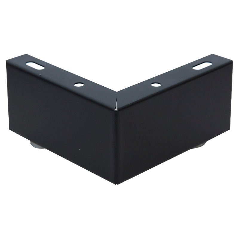 Pata para mueble esquinera acero esquinera negra  1 ud