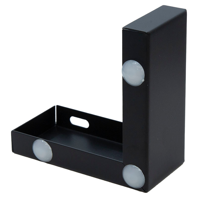 Pata para mueble esquinera acero esquinera negra  1 ud