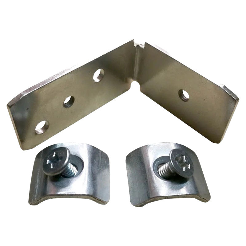 Double-plate gola aluminum fastening with screw