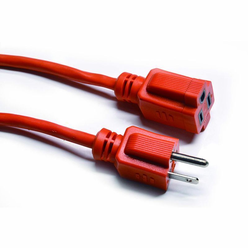 Extensión eléctrica 16 AWG 8 m naranja uso pesado