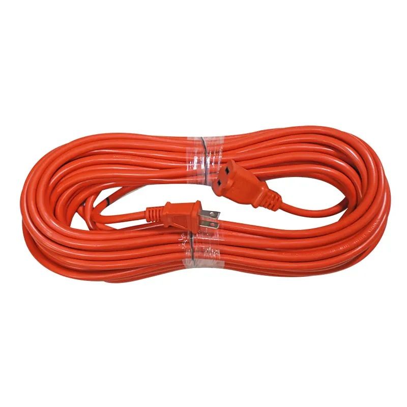 Extensión eléctrica 16 AWG 8 m naranja uso pesado