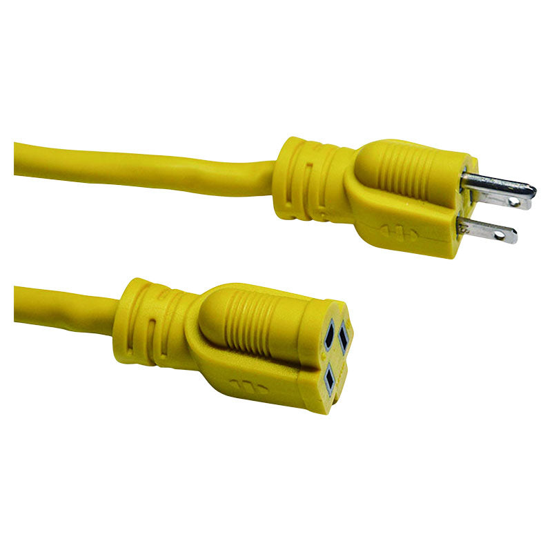 Extensión eléctrica 12 AWG 15 m uso pesado amarillo
