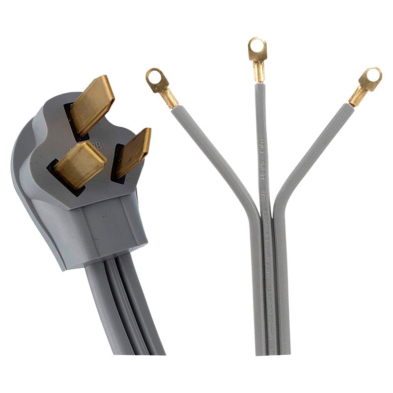 6 AWG 1.2 m heavy-duty gray kitchen power extension cord