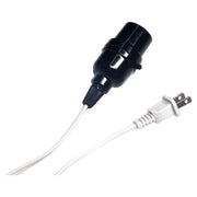 White 16 AWG 4m light-duty extension cord with socket