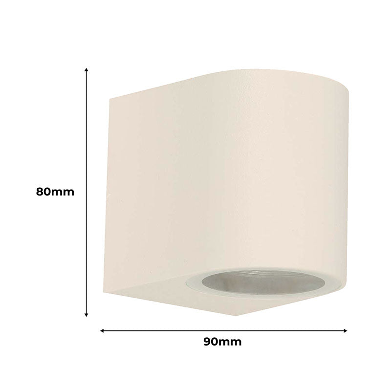 Lámpara de pared para exterior blanco 1 luz GU10 23663