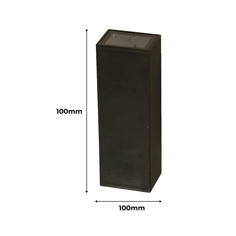 Outdoor black LED wall light 3,000 K 23670