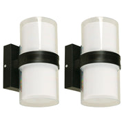 Set of 2 Black Outdoor LED Lamps 7 W 4000 K 33715-2