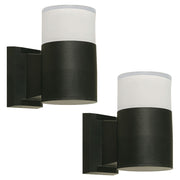 Set 2 lámparas LED exterior negra 5 W 4000 K 33716-2