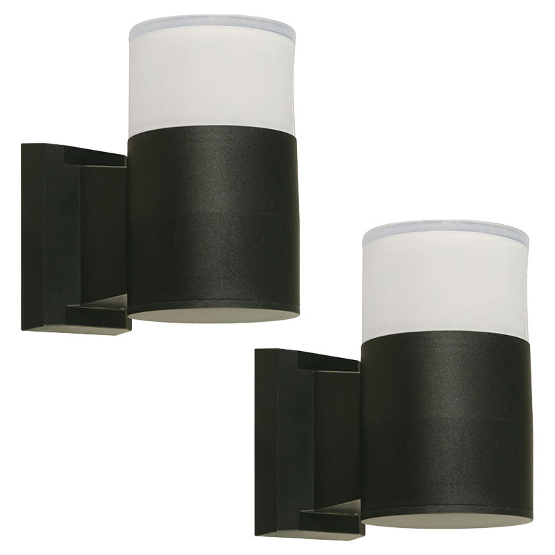 Set 2 lámparas LED exterior negra 5 W 4000 K 33716-2