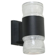 Black outdoor LED wall lamp 33705-2