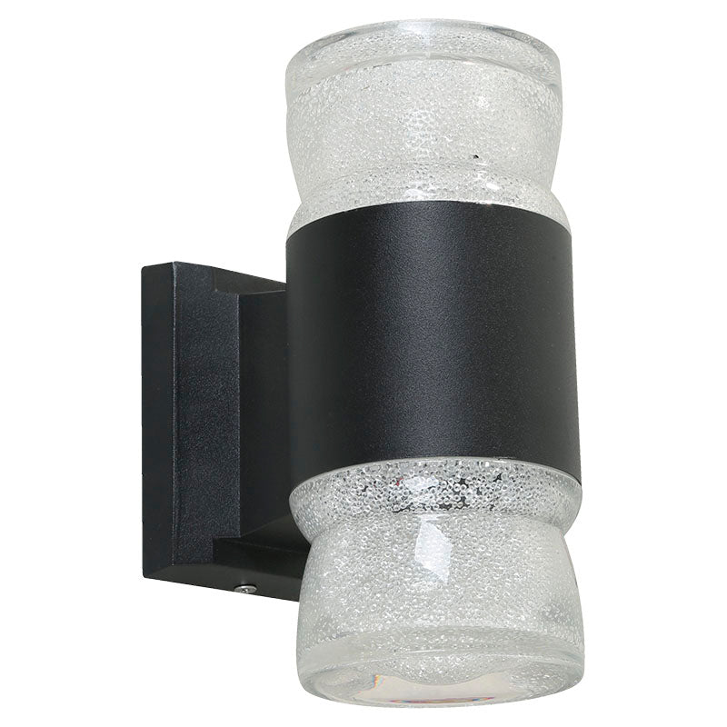 Black outdoor LED wall lamp 33705-2