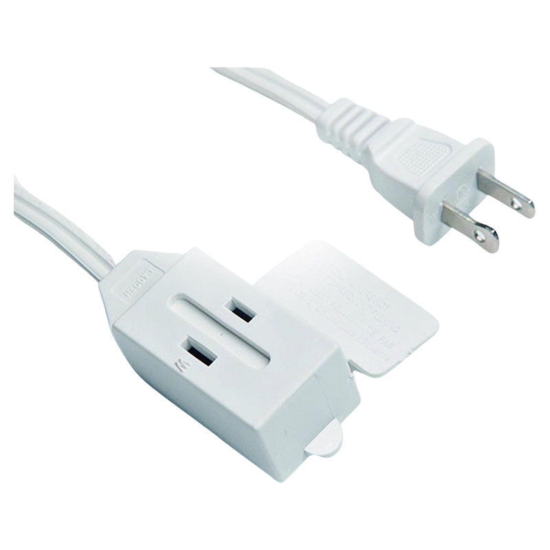 Extensión eléctrica 16 AWG 1,5 m blanca uso liviano