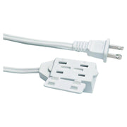 16 AWG 5 m light-duty white extension cord