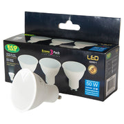 Set 3 bombillos led 6 W GU10 6.000 K ECOMAX