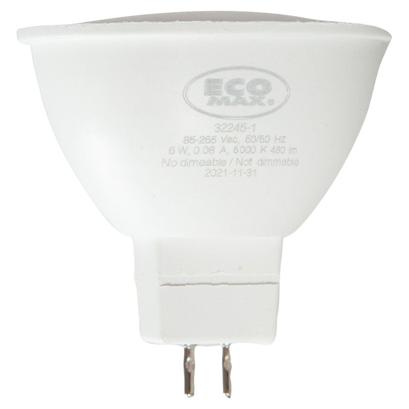 Set 3 bombillos led 6 W G5.3 MR16 6.000 K ECOMAX