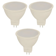 Set 3 bombillos led 6 W G5.3 MR16 3.000 K ECOMAX