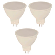 Set of 3 dimmable MR16 6W warm white LED bulbs