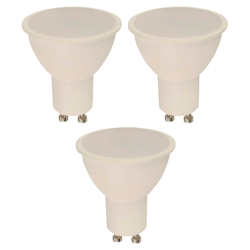 Set de 3 bombillos led dimeable GU10 6 W luz fría