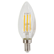 Bombillo led filamentos 4 W E12 vela 3.000 K ECOMAX