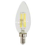 Bombillo led filamentos 4 W E12 torpedo 6.000 K ECOMAX