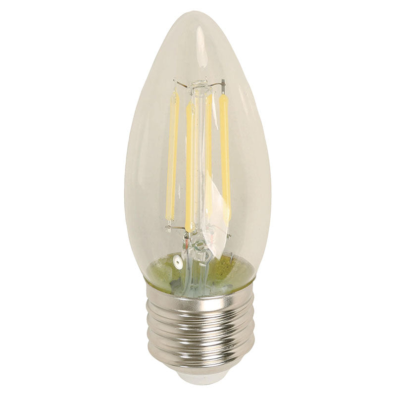 Bombillo led filamentos 4 W E27 torpedo 6.000 K ECOMAX