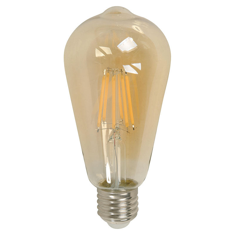 Bombillo led filamentos 6 W E27 edison 3.000 K ECOMAX