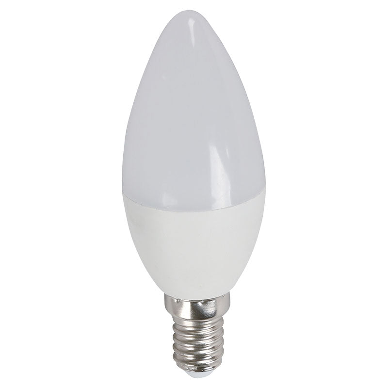 Bombillo LED 5 W E14 Torpedo luz cálida Ecomax