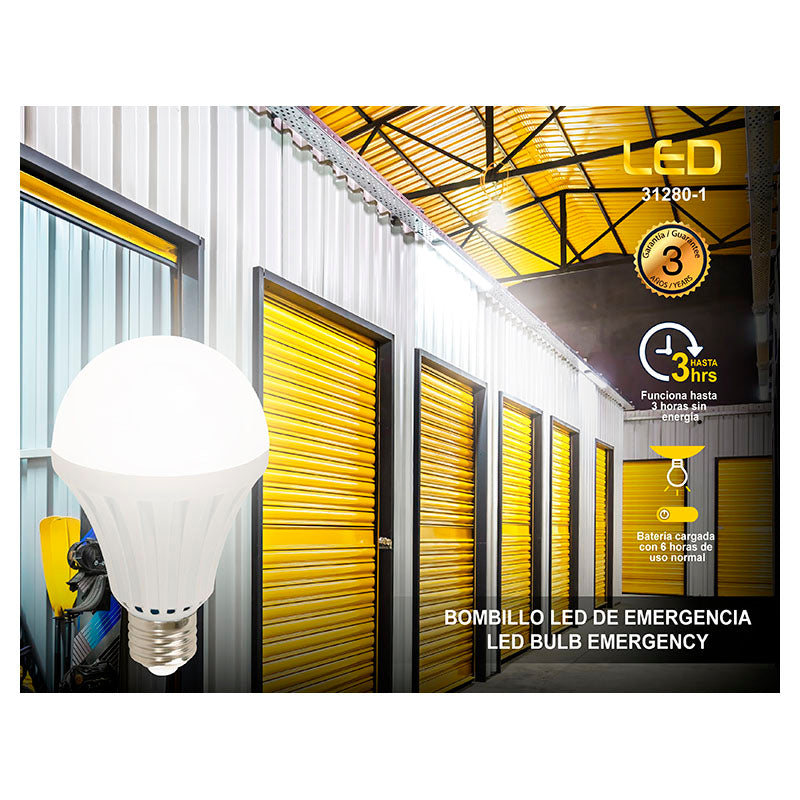 Bombillo led 9 W E27 6.000 K ECOMAX