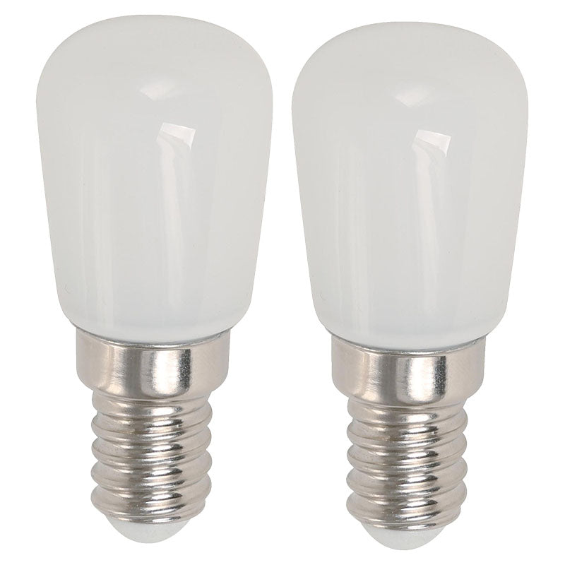 Set 2 bombillos led 2 W E14 T26 3.000 K ECOMAX