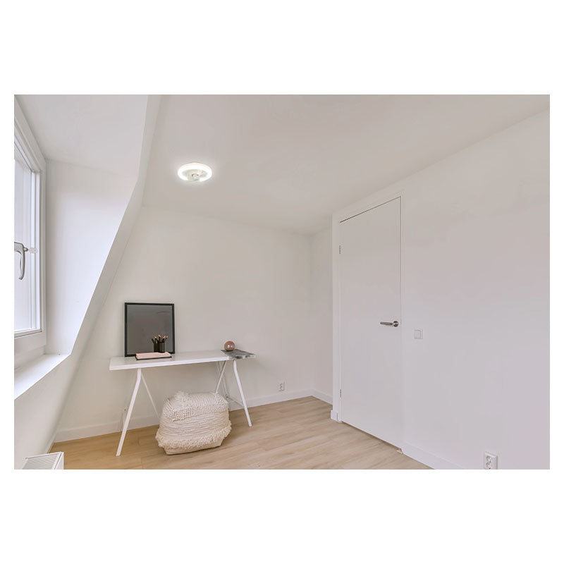 Ventilador oscilante enroscable E27 luz led ajustable 1.870 lm 22 W