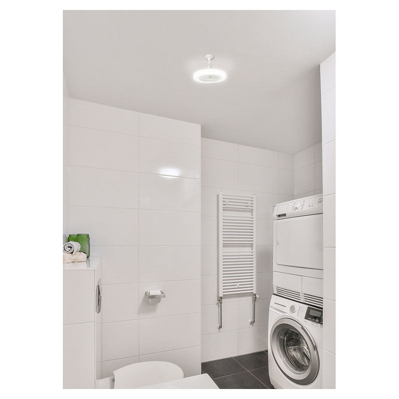 Ventilador enroscable 20w e27 con luz led ajustable 3,000 - 6,500k blanco Designer