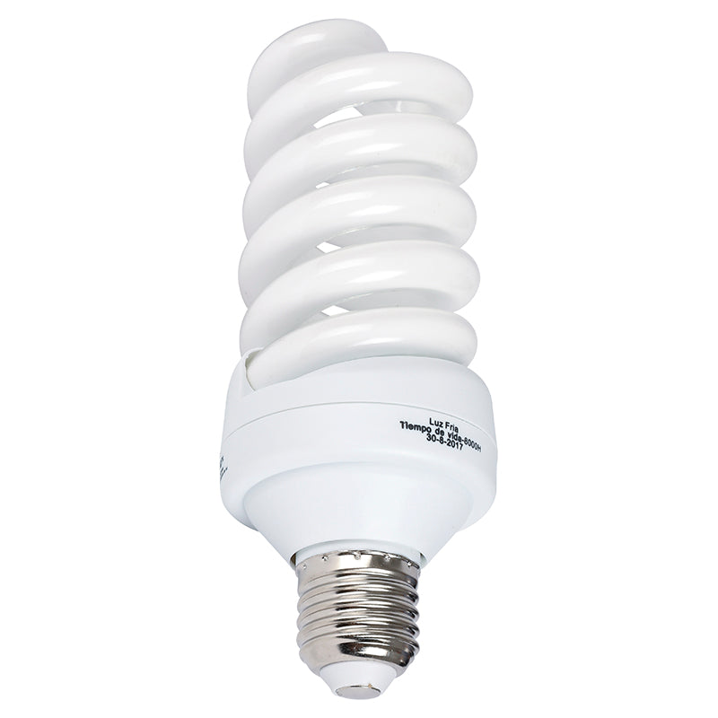 CFL cool white light bulb 30 W E27 spiral