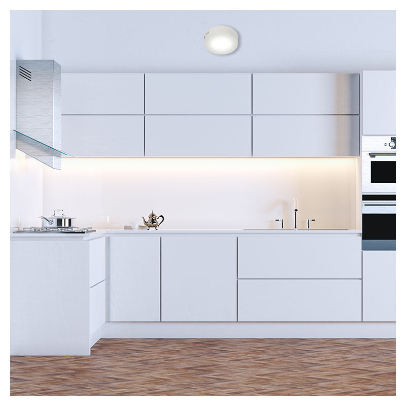 Panel led sobreponer 6 W blanco luz neutra (4.000 K) 3,6 x 12,2 x 12,2 cm