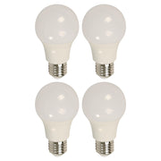 Set 4 bombillos led 9 W E27 A60 6.000 K Ecomax