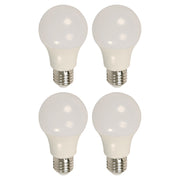 Set 4 bombillos led 9 W E27 A60 3.000 K ECOMAX