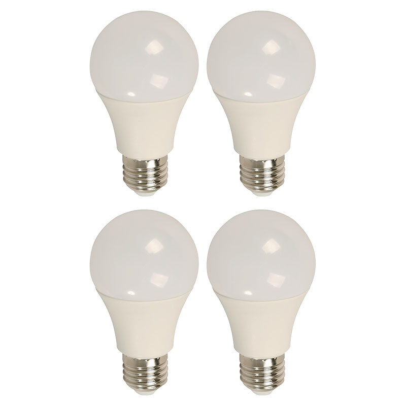 Set 4 bombillos led 12 W E27 A60 6.500 K ECOMAX