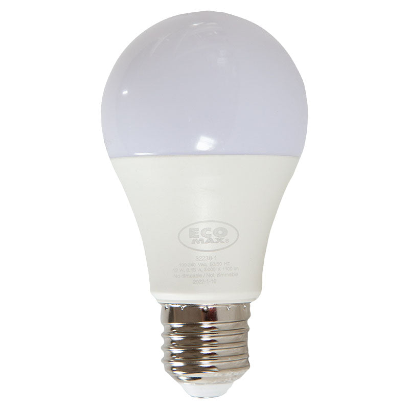 Set 4 bombillos led 12 W E27 A60 3.000 K ECOMAX