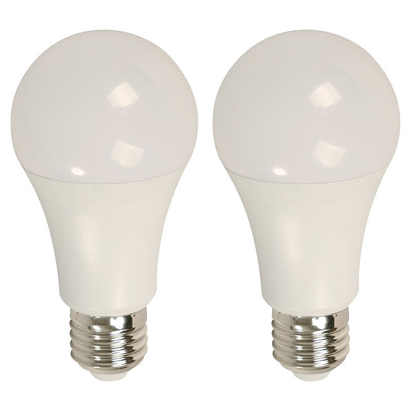 Bombillo LED 15 W 2 unidades E27 A60 luz blanca Ecomax