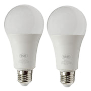 Set 2 bombillos led 20 W E27 A80 6.000 K ECOMAX
