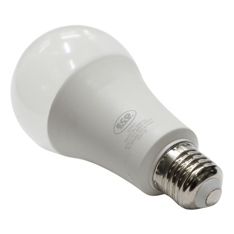Set 2 bombillos led 20 W E27 A80 6.000 K ECOMAX
