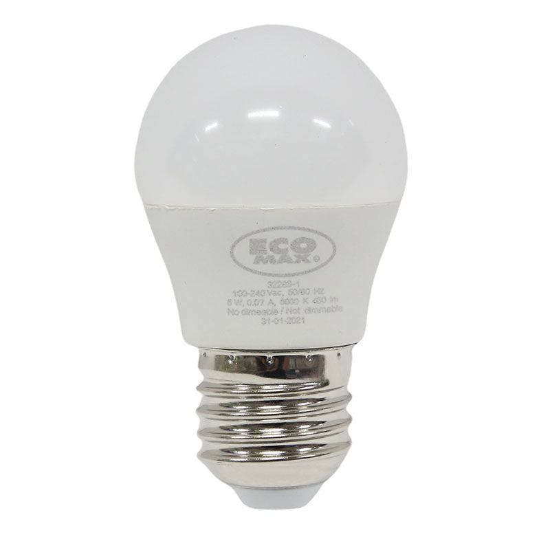 Set 3 bombillos led 5 W E27 G45 3.000 K ECOMAX