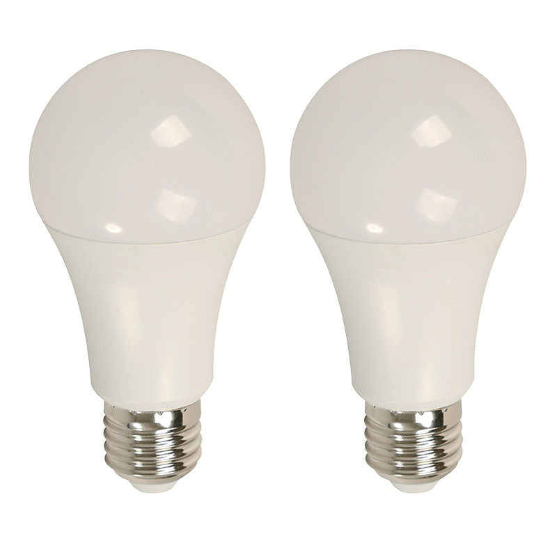Set 2 bombillos led 20 W E27 A80 3.000 K ECOMAX