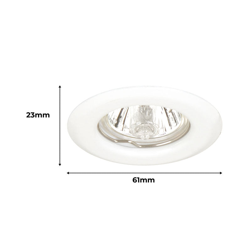 Empotrable GY6.35 50 W blanco 2,3 x 6,1 x 6,1 cm
