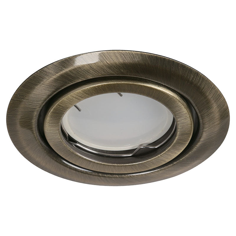 Empotrable GU10 50 W bronce antiguo 2,4 x 9,7 x 9,7 cm
