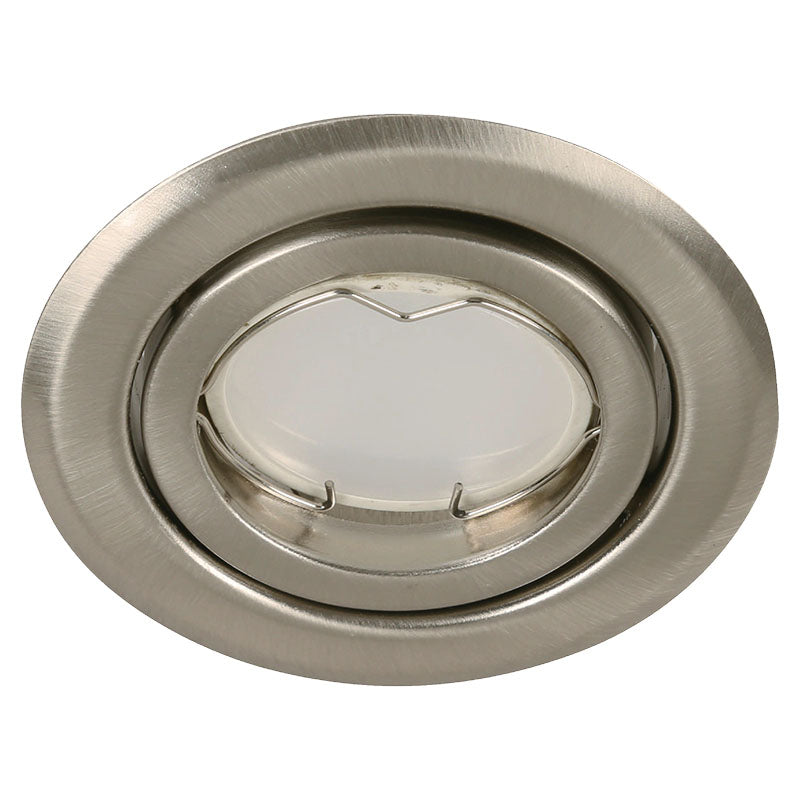 Empotrable GU10 y G5.3 50 W níquel satinado 2,4 x 9,7 x 9,7 cm