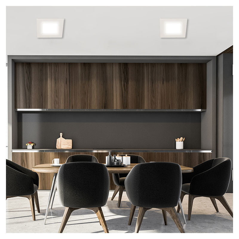 6 W recessed light white cool white 6,000 K 2 x 12 x 12 cm