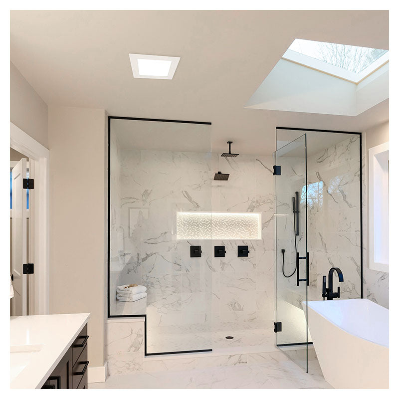 12 W white recessed light, cool white (6,000 K), 2 x 17 x 17 cm