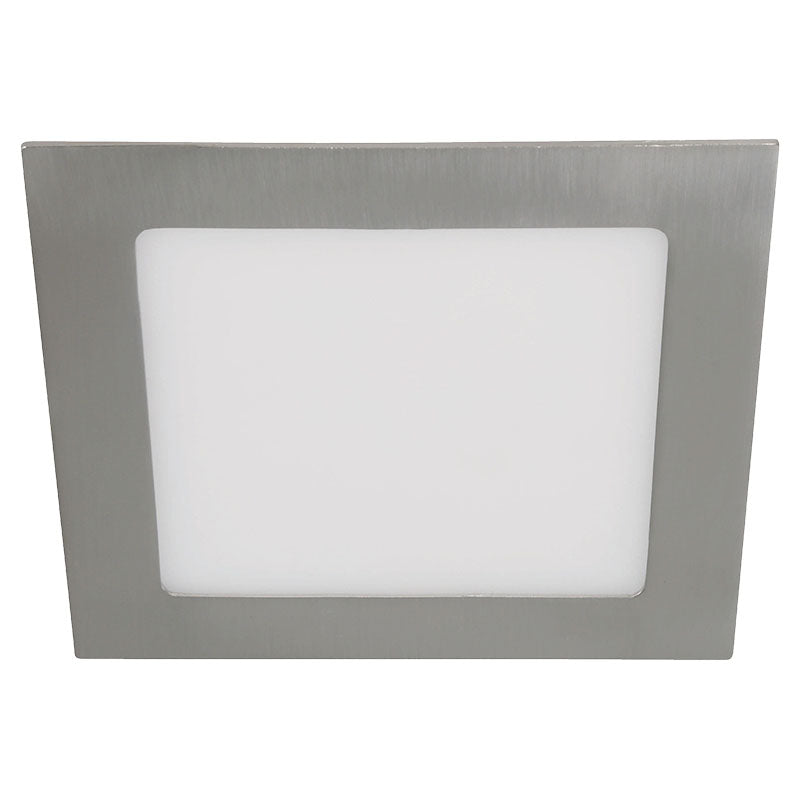Recessed downlight 12 W satin nickel cool white 6,000 K