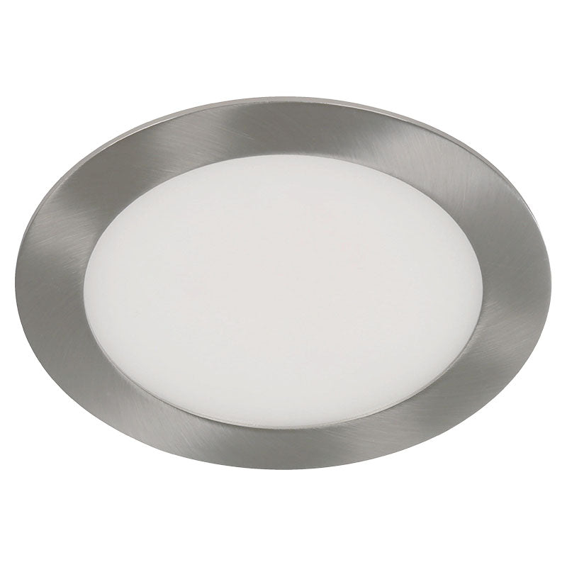 Recessed 12 W satin nickel cool white (6,000 K) 2.1 x 17 x 17 cm