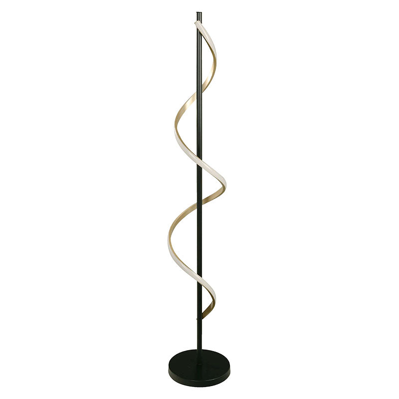 Lámpara de pie moderna dorada 1 luz led 24117